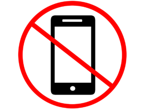 No cell phone area
